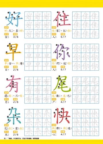 我的第一套魔法凹槽練習寫字書：小一國字先修