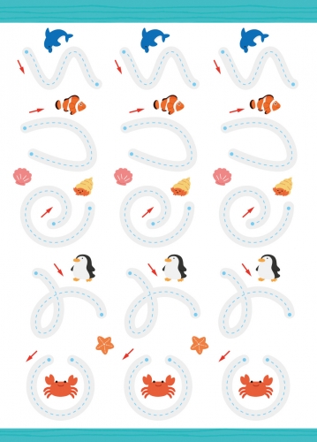 我的第一套魔法凹槽練習寫字書：基礎運筆